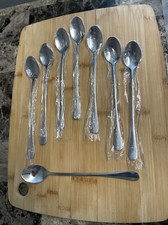 8 Quality Iced Tea Spoons Stainless Steel Long Handle Ice Tea Coffee 8 1/4"