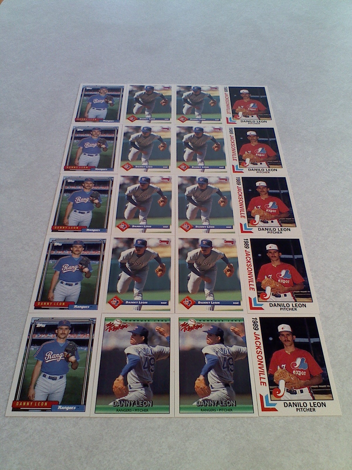 *****Danny Leon*****  Lot of 20 cards.....4 DIFFERENT  