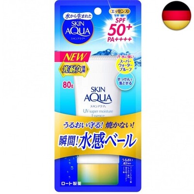 SKIN AQUA UV Super Moisture Essence Essence UV-Sonnenschutz, parfümfrei, 80 g, 
