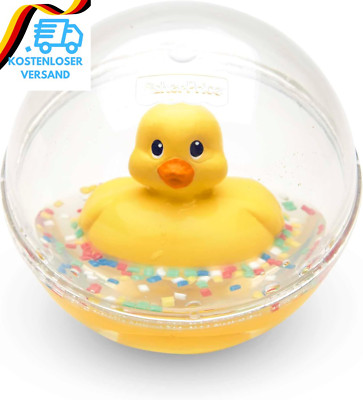 Fisher-Price Watermates Entchenball, Lustige Ente in Kugel Mit Konfetti, Baby Sp