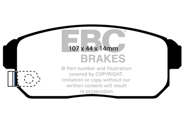 Ebc Brakes DP31691C Redstuff Keramische BremsbeläGe, Geringer Staub-image