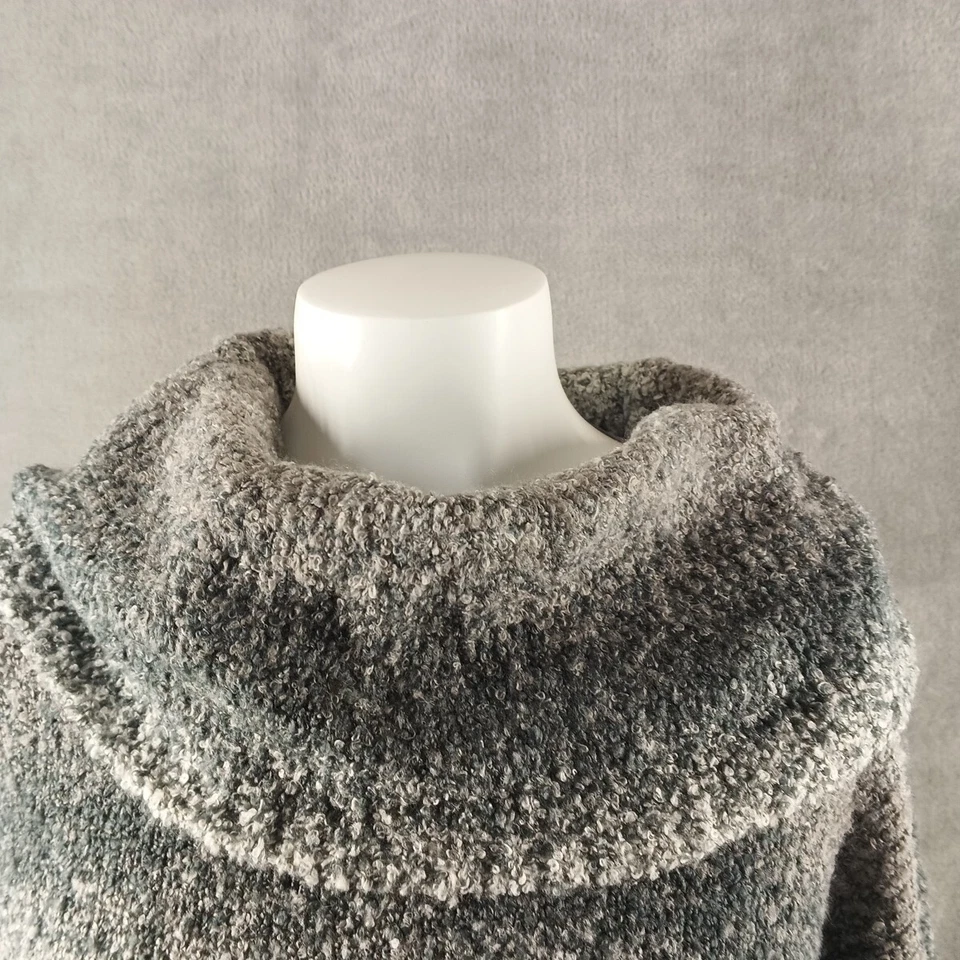 Nuevo con etiquetas Suéter Style&co Otoño Texturizado XL (16-18) Cuello Tortuga Pullover Gris Combo Foto 4 de 4