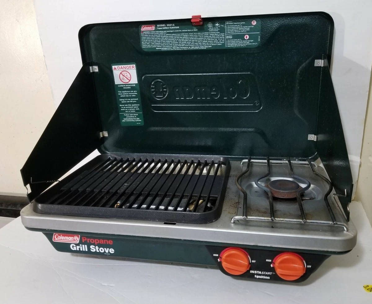 Coleman Model 9921A Propane Camping Grill / Stove combo~ | eBay