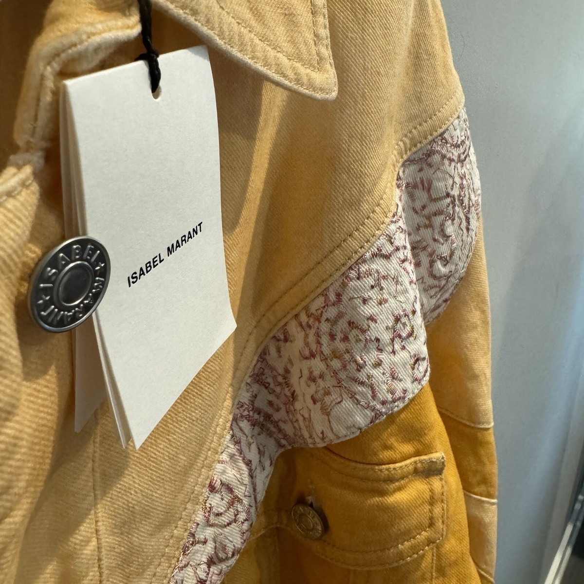 NWT* Isabel Marant Nisao Embroidered Denim Jacket in Pastel NWT* Isabel Marant Nisao Embroidered Denim Jacket in Pastel