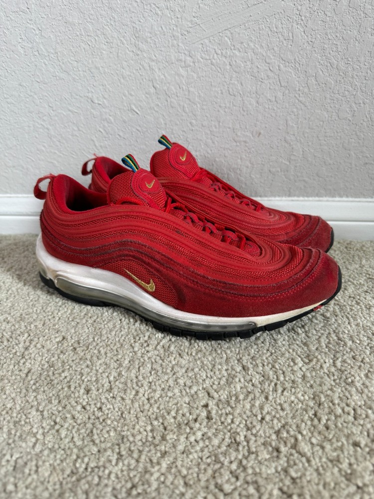 Nike Air Max 97 QS Olympic Rings Red Gold Men's Size 10 CI3708-600