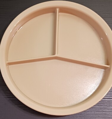 CAMBRO PLATES HK93BCW 3-Compartment Heat Keeper Base set of 2pcs TAN