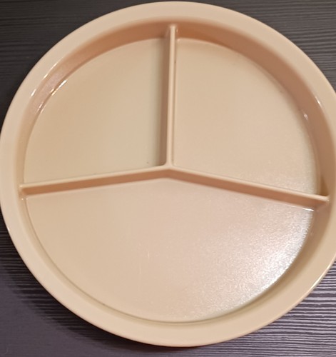 CAMBRO CAMPING PLATES HK93BCW 3-Compartment Heat Keeper Base set of 2pcs TAN