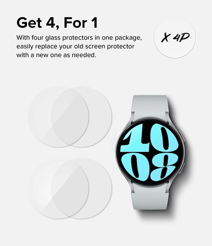Ringke Galaxy Watch 6 40mm Tempered Glass Screen Protector - 第 10/15 張圖片