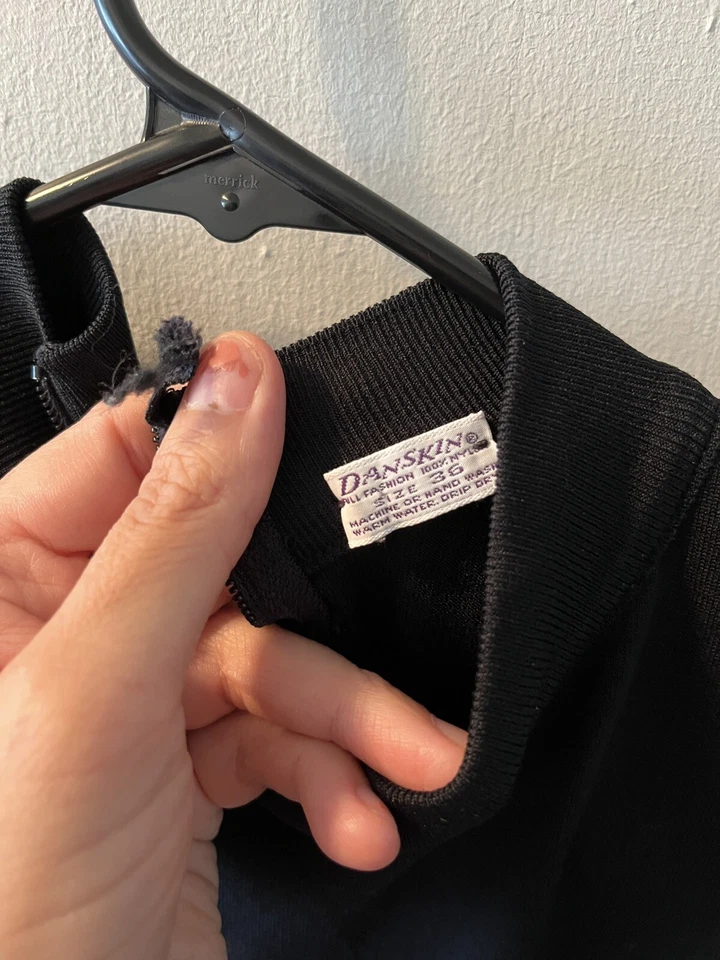 Top Danskin Talla 36 (Grande/XL) Elástico Negro Sin Mangas Cuello Alto Simple Foto 2 de 4