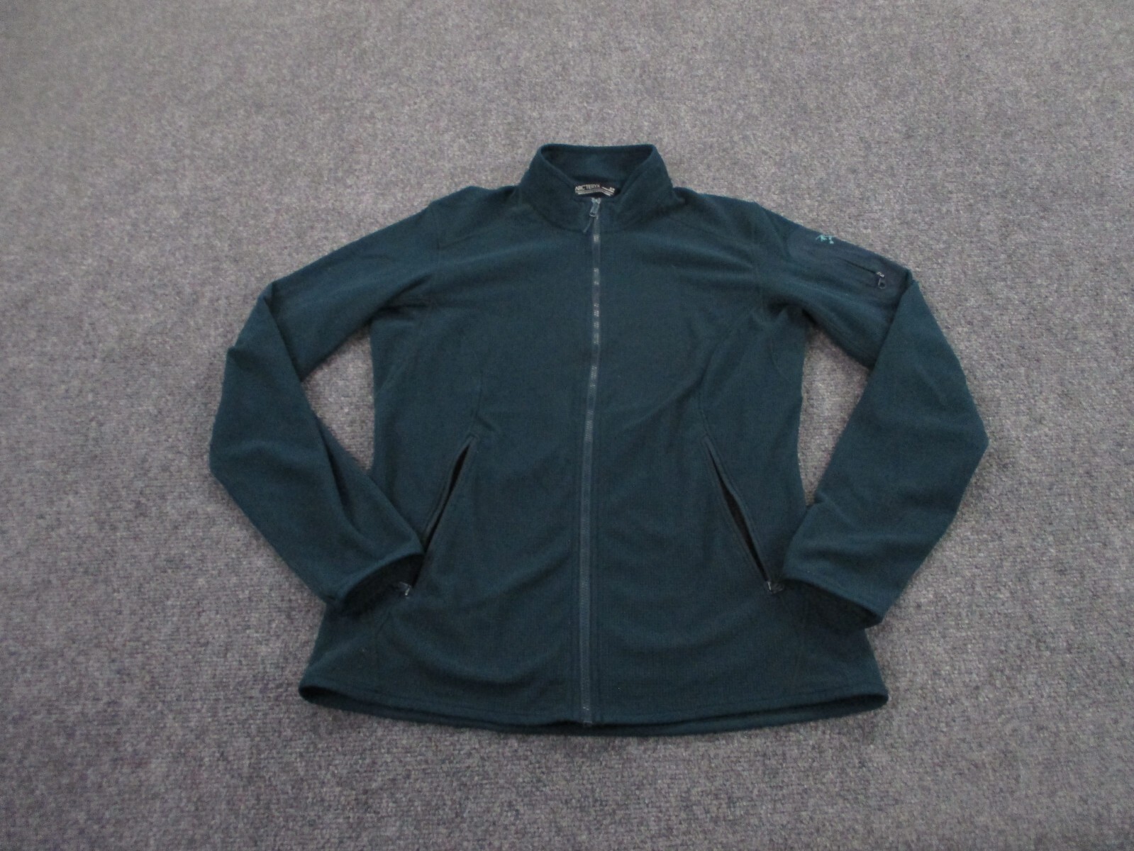 Arcteryx Jacket Adult S Green Grid Fleece Outdoors Active Stretch Hiking Womens