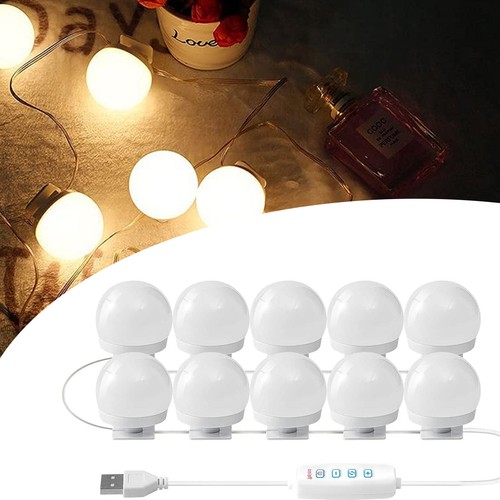 10 Bulbs DIY Hollywood Lighting Makeup Vanity Mirror with Dimmable Lights - Bild 1 von 14