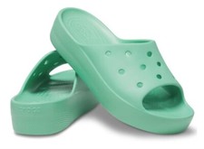 Crocs Women's Classic Platform Slide Jade Stone Sze 5 6 7 8 9 10 11 New 208103UG