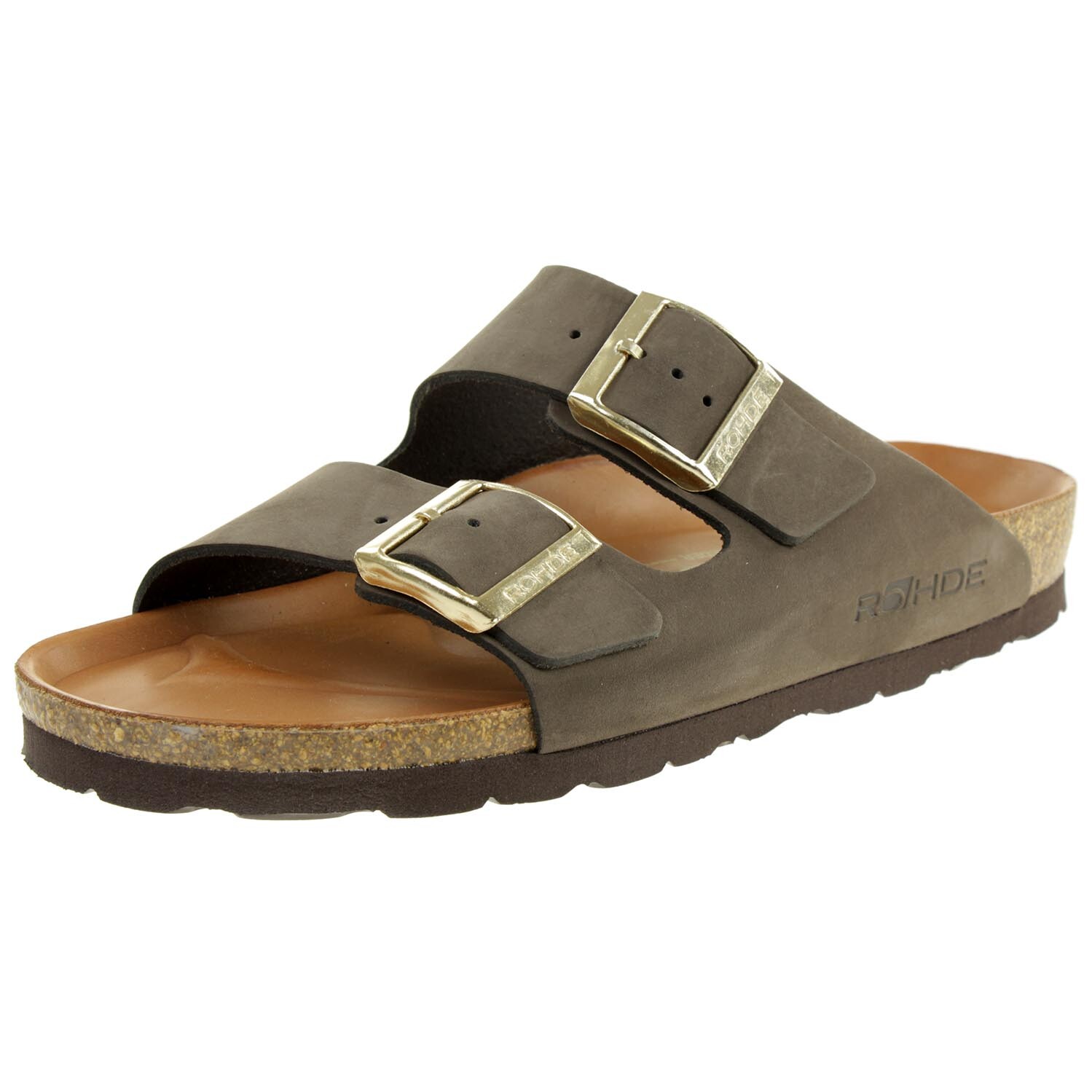 Босоножки Rohde Alba Pantolette Damen Hausschuhe 565014 мокка