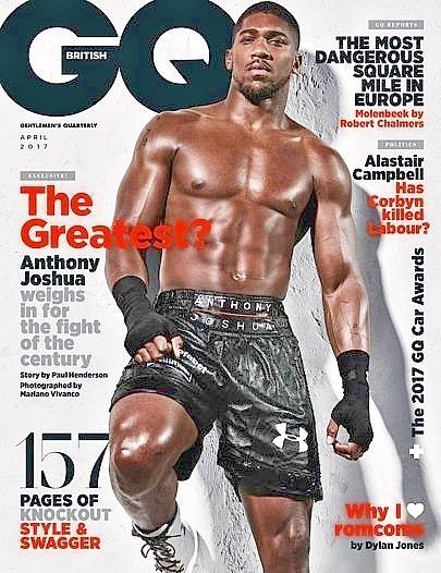 RARE Vintage Brand New UK Mens British GQ Magazine April 2017 Anthony  Joshua - Main Image