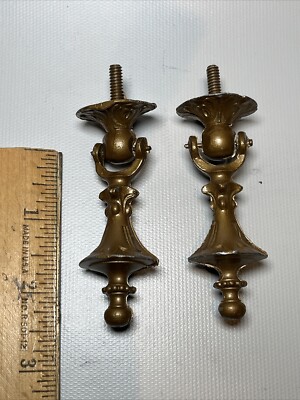 (2) Antique Gold English Tear Drop Drawer Cabinet Handles Pulls Hardware LOT | eBay (2) Antique Gold English Tear Drop Drawer Cabinet Handles Pulls Hardware LOT | eBay