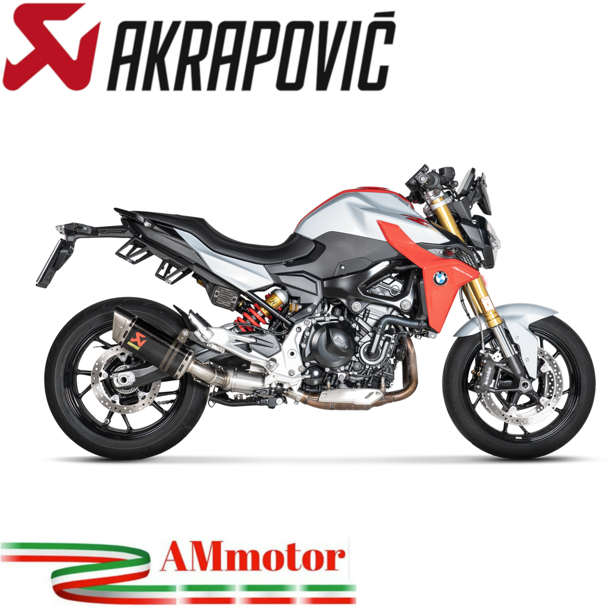 Silencieux D'échappement Akrapovic Pour BMW F 900 R 2020-2024 - Occasion (vendu Sans Chicane Ni Ressorts)