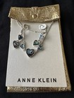 Anne Klein Silver Tone Heart Necklace Earrings Set With Pouch — photo 4