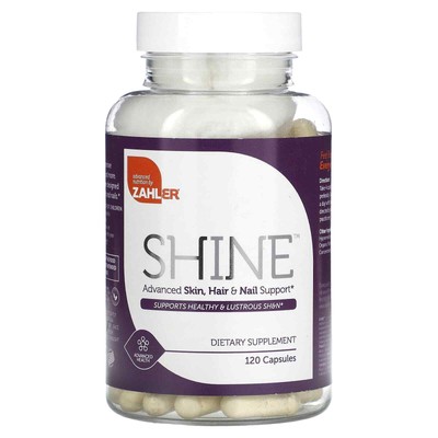 2 X Zahler, Shine, Advanced Skin, Hair & Nail Support, 120 Capsules