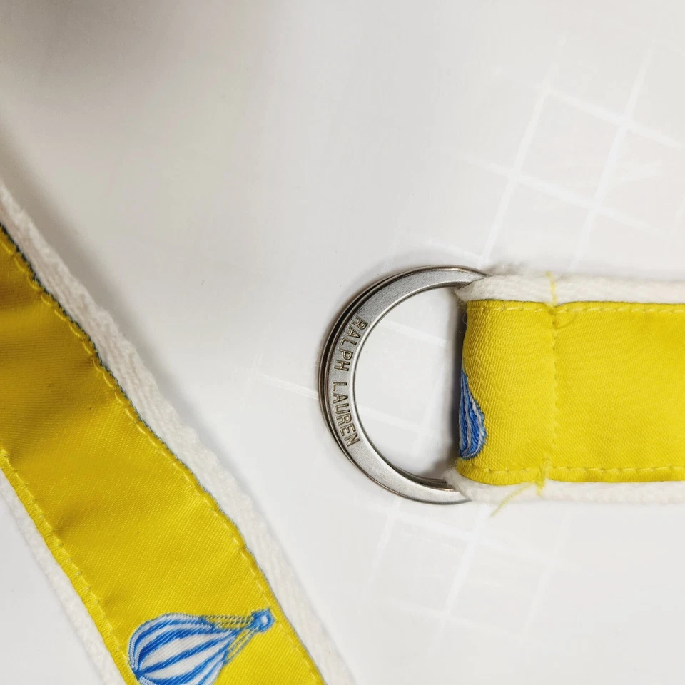 Cinturón Mujer Ralph Lauren Globo Aire Caliente Cinta D Anillo Pequeño 33" Largo Amarillo Foto 3 de 4