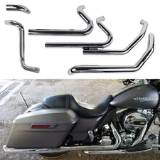 SHARKROAD Rumble Head Pipes for True Dual Exhaust for Harley Touring 2009-2016