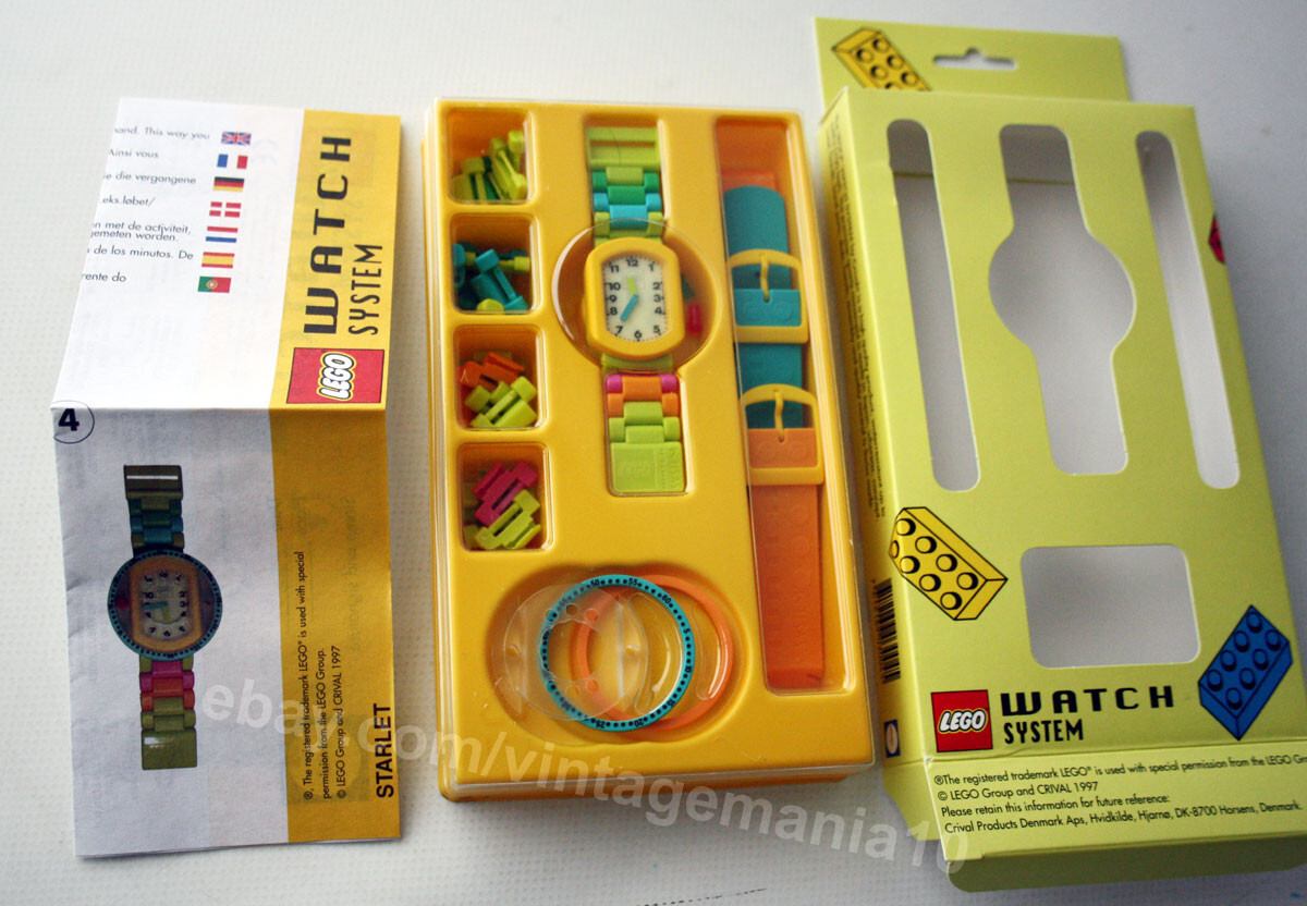 RARE VINTAGE 1997 LEGO WATCH SYSTEM STARLET CRIVAL SWISS + JAPAN 