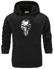 Skull Hoodie Gym Clothing Bodybuilding Training Workout Exercise Boxing MMA Top