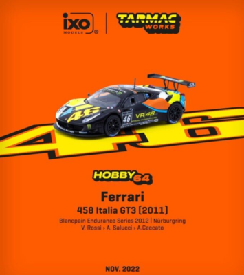 Ixo Tarmax Works 1:64 Ferrari 458 Italia GT3 Blancpain Endurance