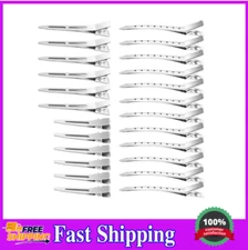 65Pcs Duck Billed Hair Clips for Styling Sectioning, Metal Silver Alligator Hair