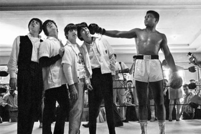 1964 MUHAMMAD ALI und die Beatles Hochglanz 4x6 Foto