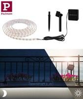 Paulmann Led Stripe Solar Warmweiß 3M IP44 Inkl. DäMmerungs Sensor Und Akku