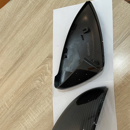 GEARZAAR Door Side Mirror Cover Caps for 14-18 VW GOLF 7 MK7 GTI Carbon Fiber US - Picture 5 of 7