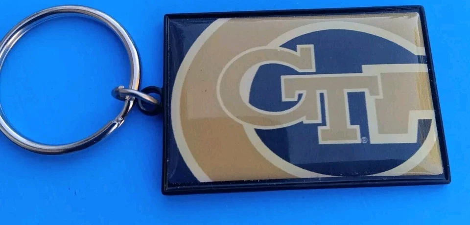 NCAA Football Georgia Tech Pair Of Metal Keychains Win craft - Image 4 of 4