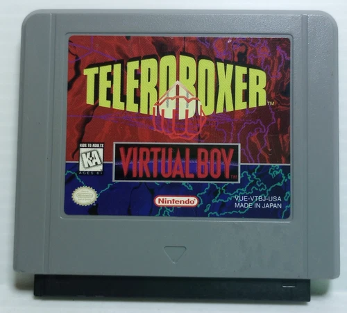 Teleroboxer Nintendo Virtual Boy Game 1995 Authentic Game Cartridge