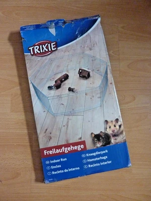TRIXIE Freilaufgehege Indoor 6 Elemente a 48x25 cm ø 90 cm Metall verzinkt TOP - Bild 1 von 3