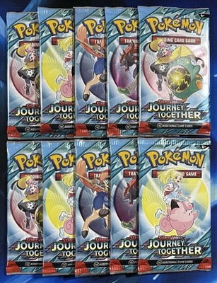 Pokémon 2025 Scarlet & Violet Journey Together Booster Pack Lot