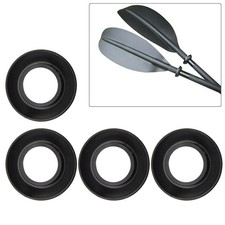 For Kayak Paddles Shaft Drip Rings Accessories 4 Pcs Black Inner Diameter 27MM