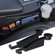 Car Seat Gap Filler Set of 2, Upgraded Car Side Seat Gap Fillers with Organiz...
