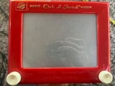 2000  s Original Ohio Art 505 Etch A Sketch Magic Screen Toy Red Working
