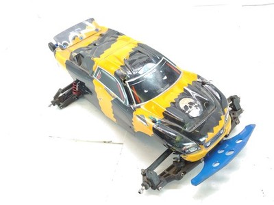 Traxxas Rustler XL-5 2wd 1/10 Stadium Truck Roller Slider Chassis w/ Body Used U