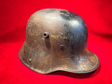 RARE WWI / WWII GERMAN MILITARY HELMET / CAMOUFLAGED FOR AFRIKA KORPS