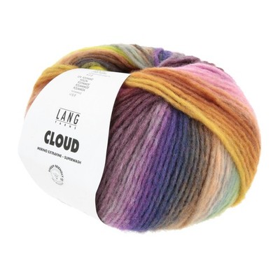 Wolle Kreativ! Lang Yarns - Cloud Fb. 31 orange marine gelb pflaume 100 g