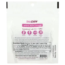 Xylichew, Natural Black Licorice, 50 Pieces, 2.29 oz (65 g)