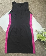 BAR III Womens Black Sleeveless Knee Length Bodycon Dress Size L EUC