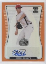 2020 Leaf Metal Draft Orange Rainbow 5/7 Connor Phillips #BA-CP1 Auto 5m1