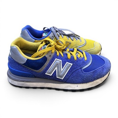 NEW BALANCE x BODEGA 574 Legacy Shoes Men's 10.5 Blue Yellow Limited Edition