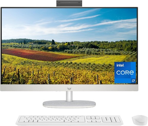 PC desktop HP All-in-One 27" FHD Intel Core i7-1355U 12 GB RAM 512 GB SSD W11 nuovo - Foto 1 di 16