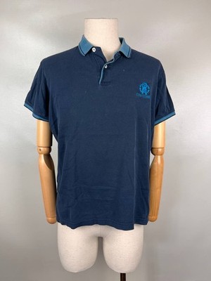 Roberto Cavalli Blue Short Sleeve Polo Shirt Size L