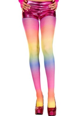 NEW sexy MUSIC LEGS opaque RAINBOW tights PANTYHOSE stockings COLORFUL hosiery