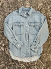 Universal Threads Oversized Denim Button Up Shirt Size XS