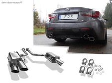 FOX Edelstahl Duplex Sportauspuff Lexus RC F je 2x115x85mm oval eingerollt